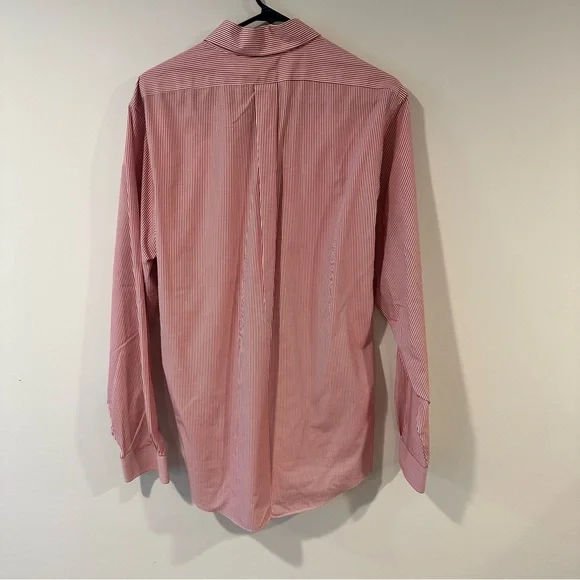 Brooks Brothers Red and White Striped Dress Shirt Regent Original Polo Shirt - Picture 4 of 7